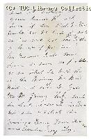Letter from Amelia, Mary and Eliza [Bell's employees] to Miss Thornton Smith [Matchmakers' Union], undated, (page 2)