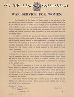 War Service for Women, 1915