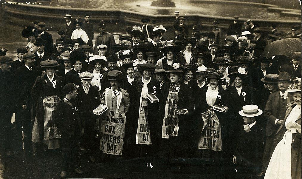 Corruganza box makers strike, 1908