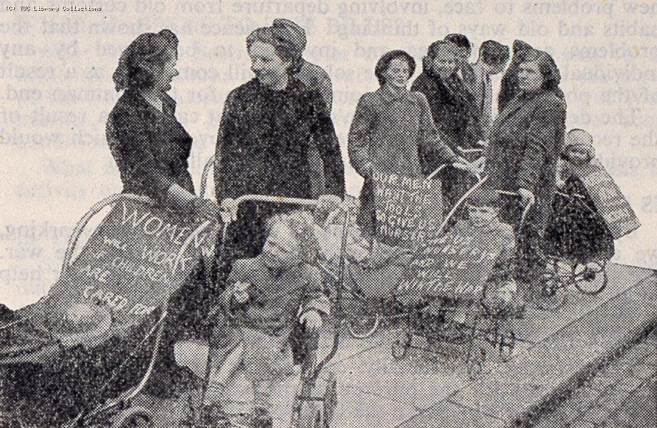 Demonstration for wartime nurseries, 1942
