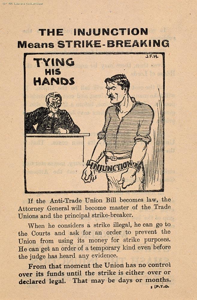 The Injunction Means Strike Breaking