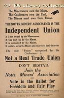 The Nottinghamshire Miners' Association, TUC leaflet, 1928