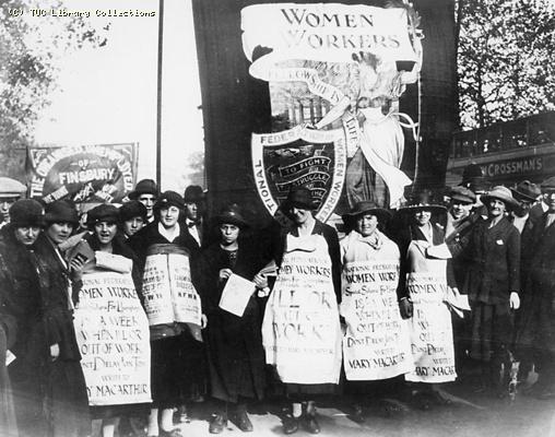 National Federation of Women Workers Unemployment Benefit Demonstration, 1920