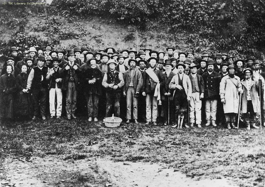 Meeting of the Norfolk Federal Union, at Swanton Morley sandpit near Dereham in the 1870s