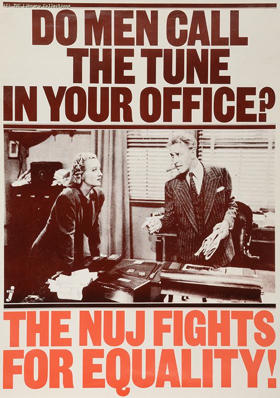 Do men call the tune in your office? - poster 1980s