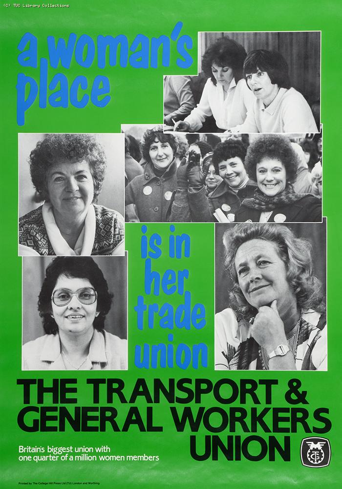A woman's place is in her trade union - poster 1978