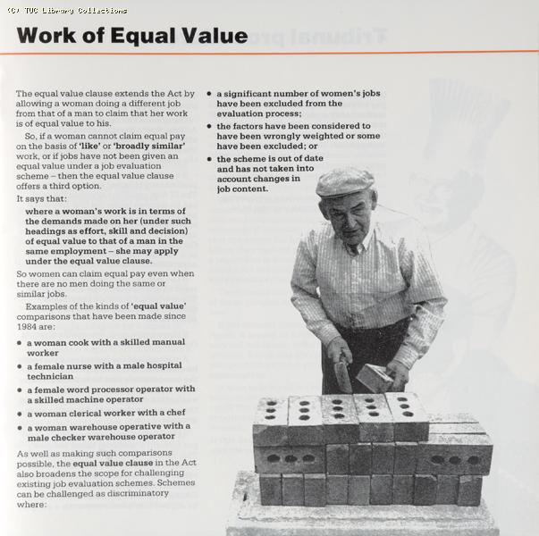 'Equal pay for work of equal value guidelines', 1988