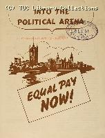 'Equal pay now! Into the political arena', 1951