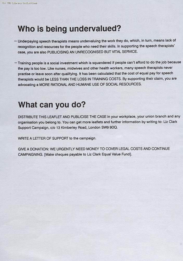 'A valuable case : equal pay in the balance', 1988