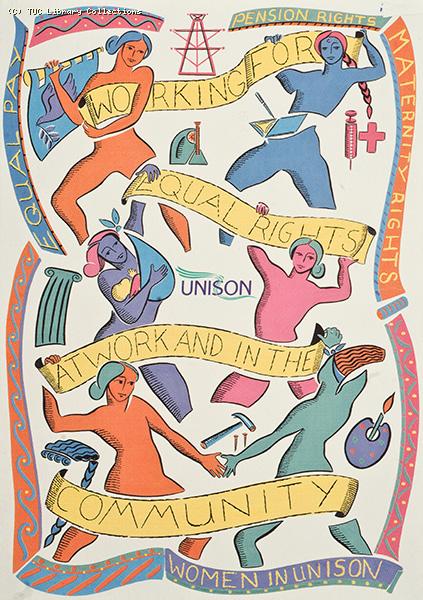 Women in UNISON postcard, 1996