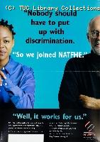 Nobody should have to put up with discrimination - NATFHE poster, c. 1995