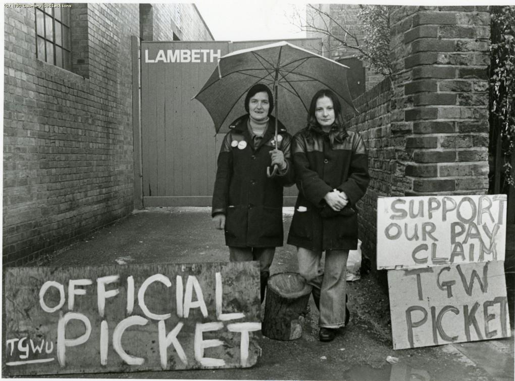 Road sweepers' strike - Lambeth, 1979