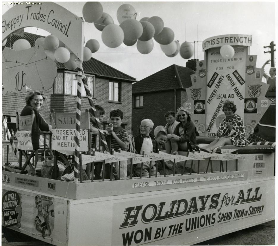 Isle of Sheppey Trades Council exhibition float, 1962