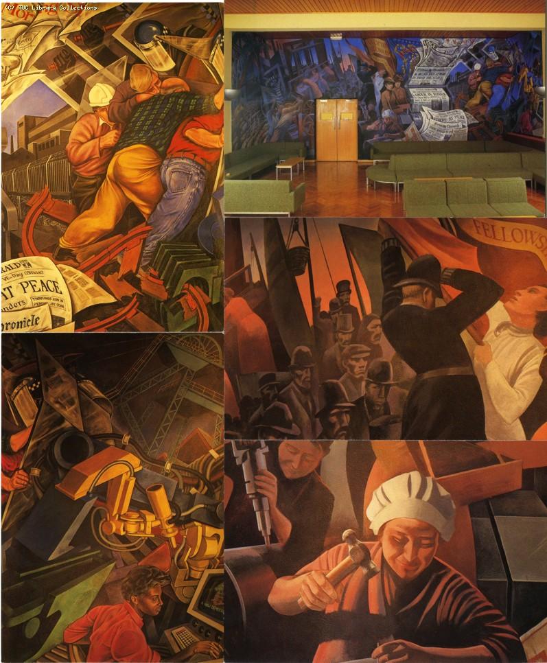 TUC National Education Centre - mural, 1986