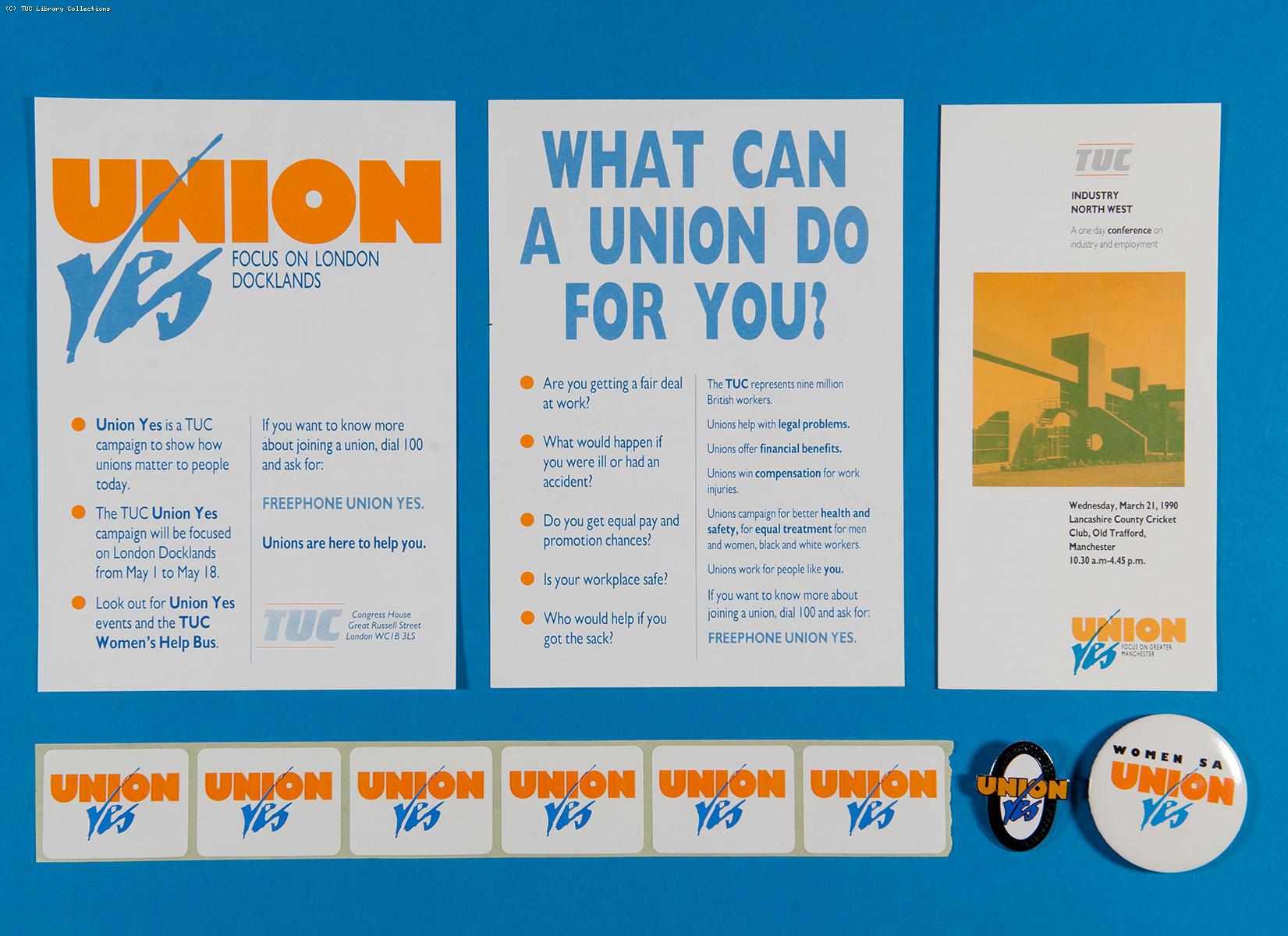 TUC Union Yes campaign, 1990