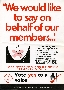 Political Fund ballot - union poster, 1985