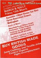 Buy British campaign - NUHKW leaflet, 1981