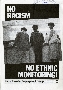No racism, no ethnic monitoring- CPSA leaflet, 1982