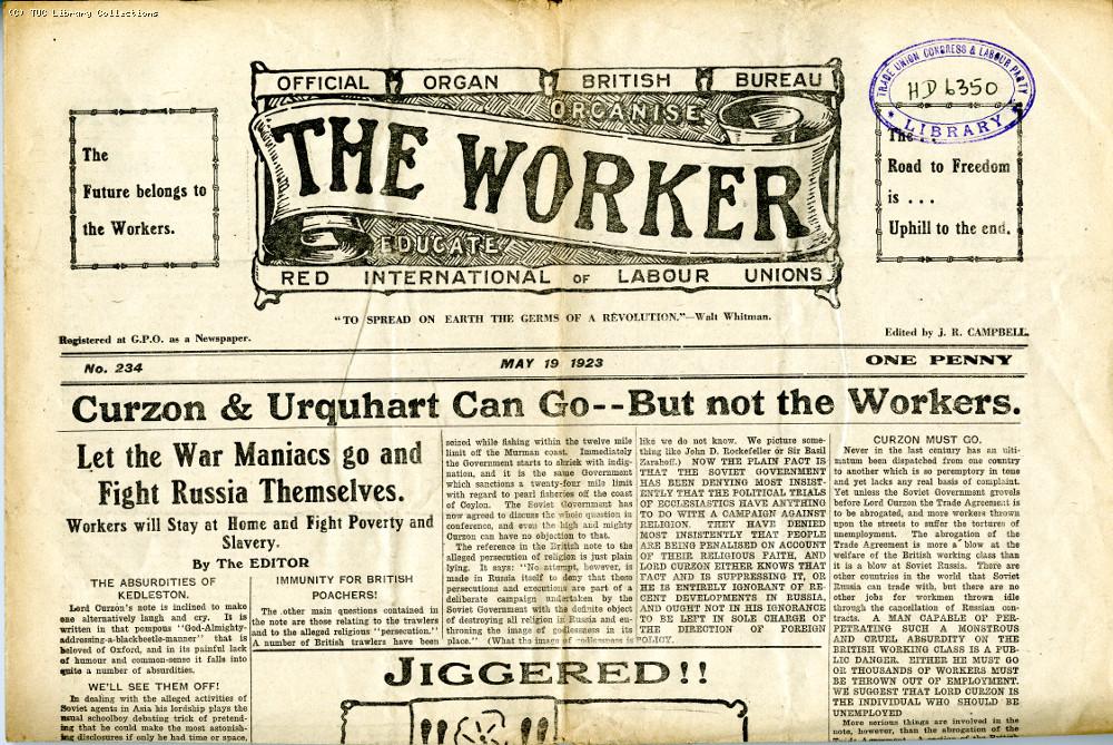 The Worker, May 1923