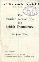 The Russian revolution and British democracy, 1917