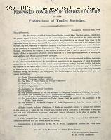 Circular calling the first Trades Union Congress, 1868
