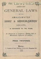 Amalgamated Boot and Shoemakers' Society rule book 1873 (page 1)