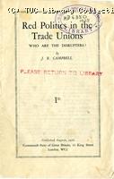 Red politics in the trade unions - Communist Party, 1928