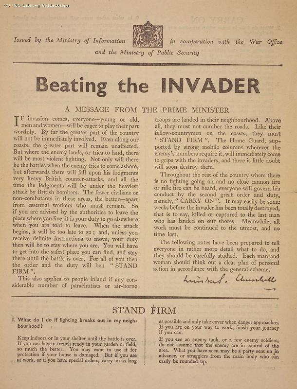 Beating the Invader