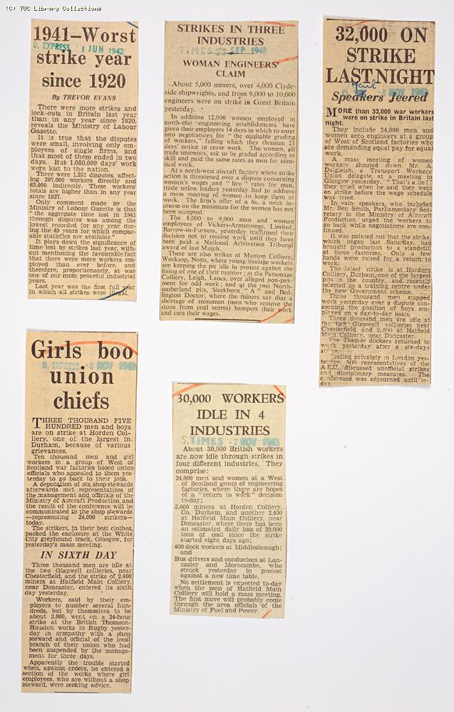 clippings about strikes