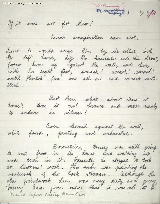 The Ragged Trousered Philanthropists - Manuscript, Page 77&78