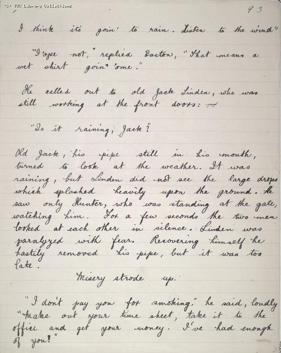 The Ragged Trousered Philanthropists - Manuscript, Page 93