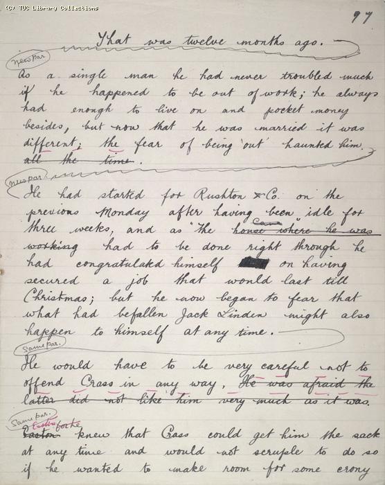 The Ragged Trousered Philanthropists - Manuscript, Page 1096