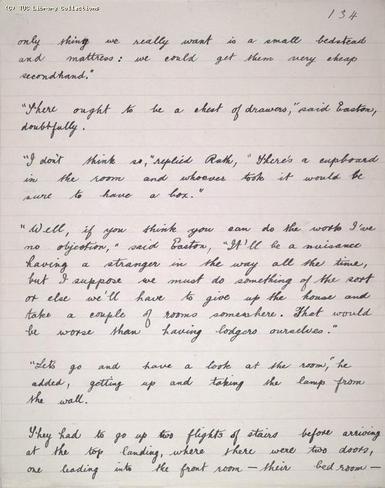 The Ragged Trousered Philanthropists - Manuscript, Page 134