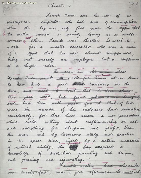 The Ragged Trousered Philanthropists - Manuscript, Page 142