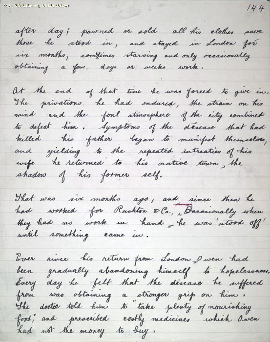 The Ragged Trousered Philanthropists - Manuscript, Page 144