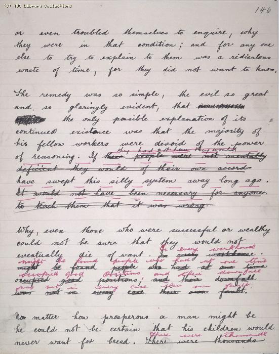 The Ragged Trousered Philanthropists - Manuscript, Page 146