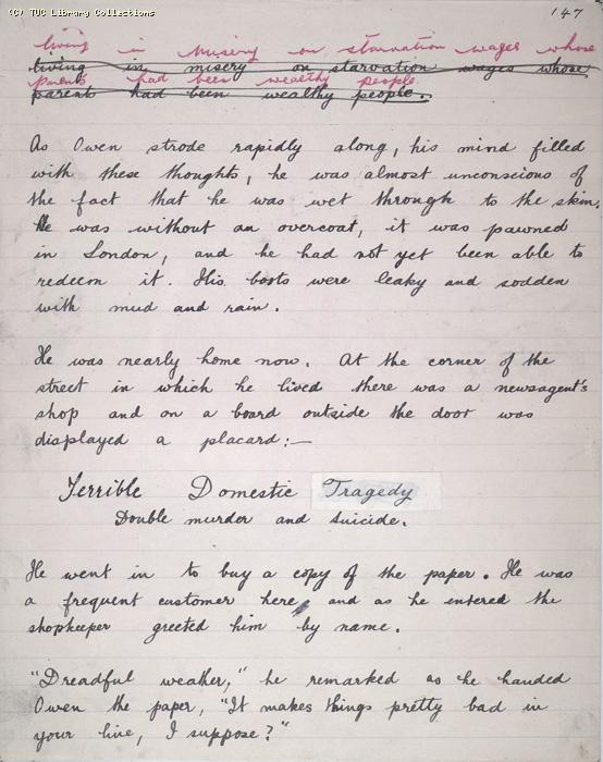 The Ragged Trousered Philanthropists - Manuscript, Page 147