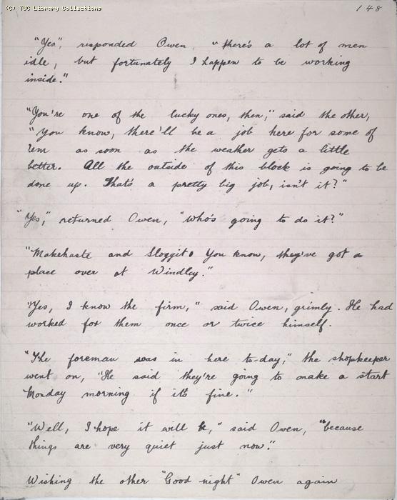 The Ragged Trousered Philanthropists - Manuscript, Page 148