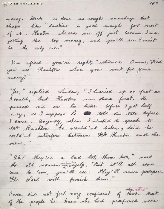 The Ragged Trousered Philanthropists - Manuscript, Page 160