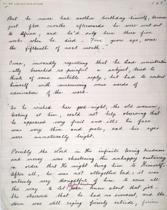 The Ragged Trousered Philanthropists - Manuscript, Page 167