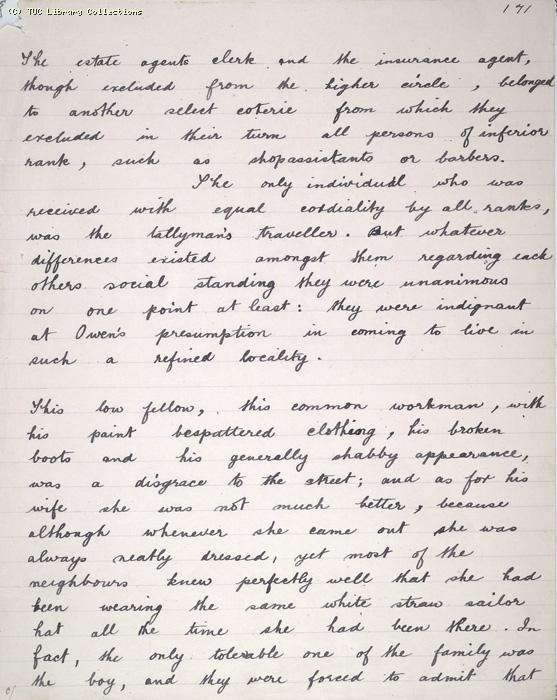 The Ragged Trousered Philanthropists - Manuscript, Page 171