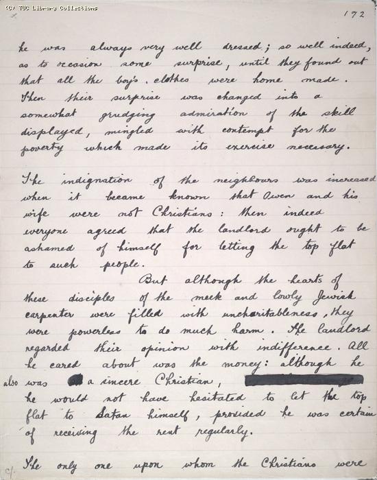 The Ragged Trousered Philanthropists - Manuscript, Page 172