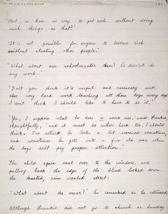 The Ragged Trousered Philanthropists - Manuscript, Page 181