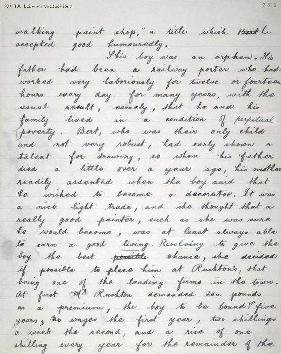 The Ragged Trousered Philanthropists - Manuscript, Page 223