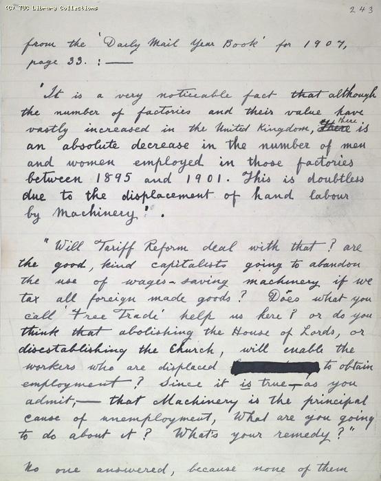 The Ragged Trousered Philanthropists - Manuscript, Page 243