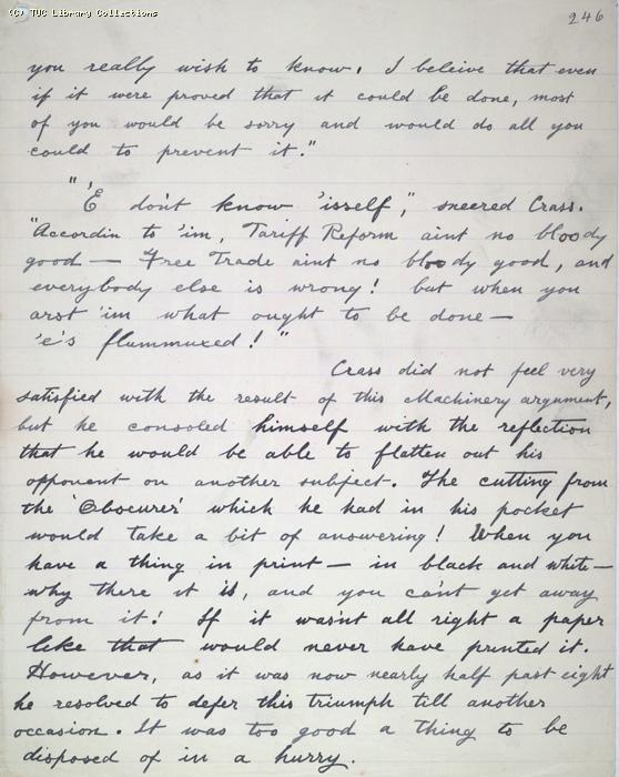 The Ragged Trousered Philanthropists - Manuscript, Page 246