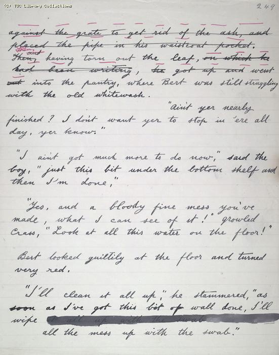 The Ragged Trousered Philanthropists - Manuscript, Page 249