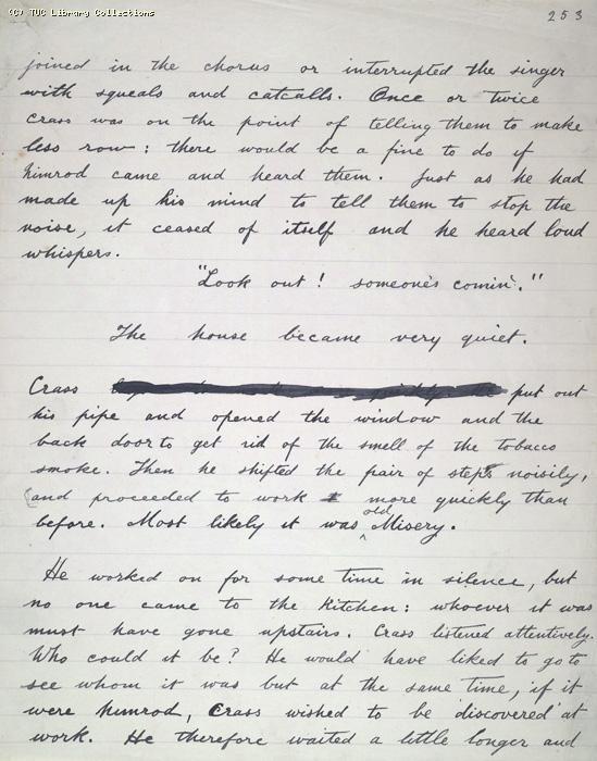 The Ragged Trousered Philanthropists - Manuscript, Page 253