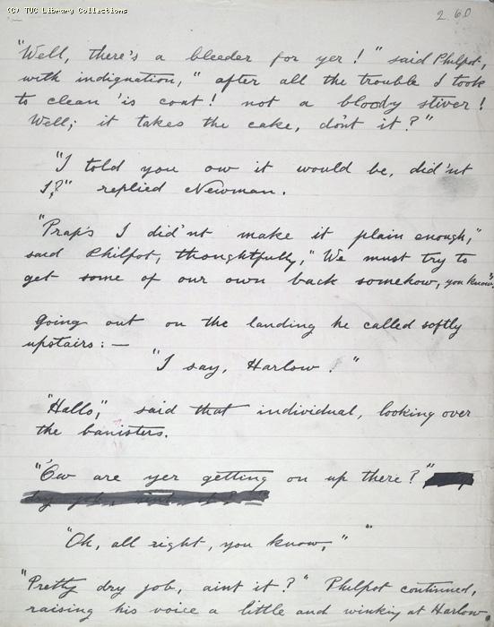 The Ragged Trousered Philanthropists - Manuscript, Page 260