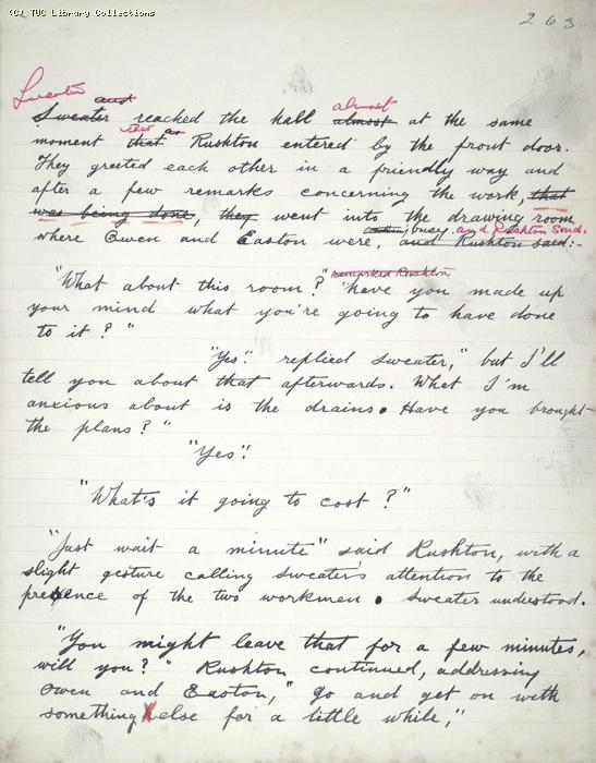The Ragged Trousered Philanthropists - Manuscript, Page 263
